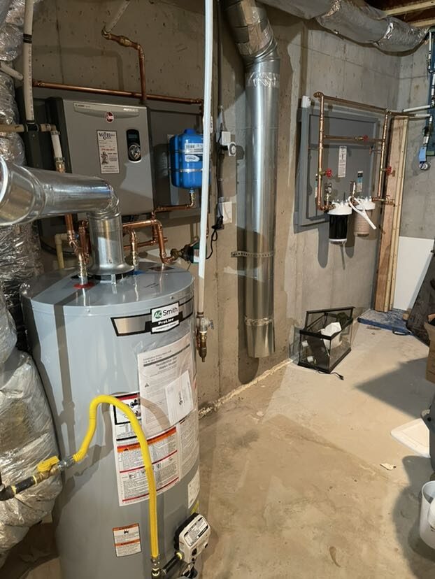 A.O. Smith replacement with expansion tank + filtration